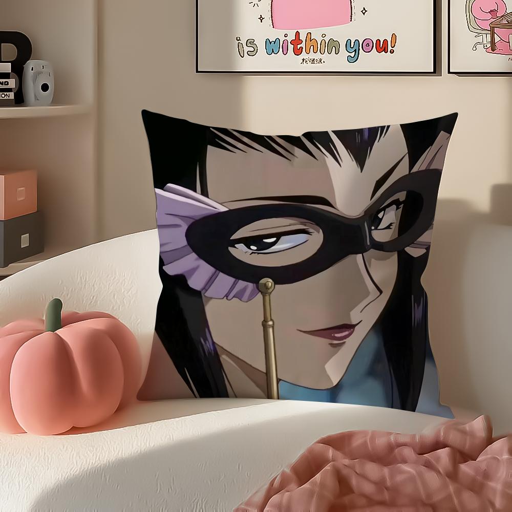 Anime jazzy CCowboy Bebop Cushion Cover Pillowcase Short Plush Invisible zipper Room Sofa Cushion Cover