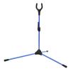 Folding Recurve Bow Stand Holder Archery Straight Bow Stander for Hunting Outdoor SportsBlue
