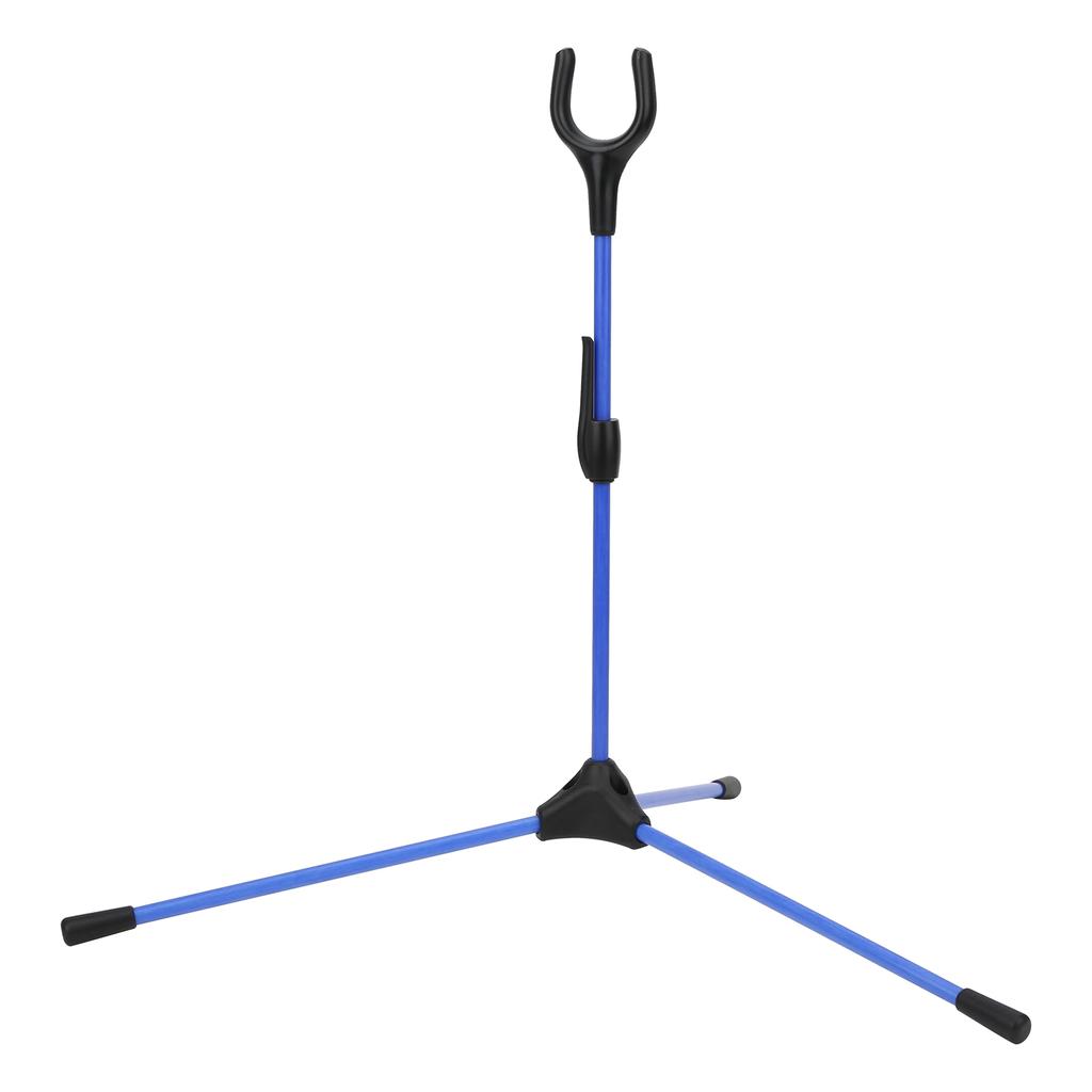 Folding Recurve Bow Stand Holder Archery Straight Bow Stander for Hunting Outdoor SportsBlue