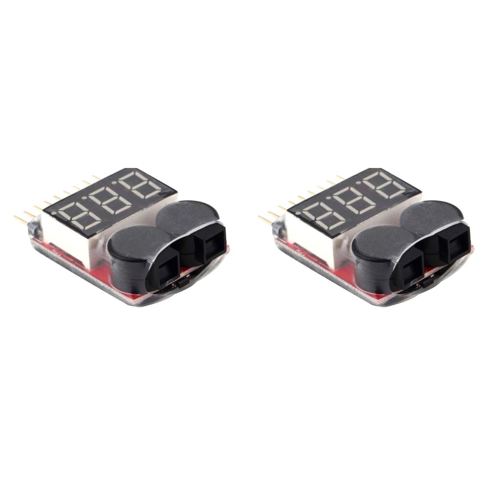 For 1S/2s/3s/4s/5s/6s/7s/8s Low Voltage Buzzer Alarm Lipo Battery Voltage Indicator Tester Wholesale Price for 3.7v 7.4v 11.1v