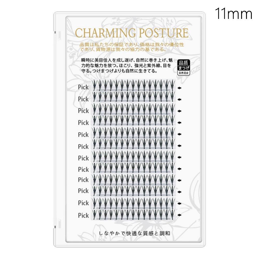 

Volume Faux Lashes Feather Shape Fans Eyelashes New Comic Spire Lashes 11mm