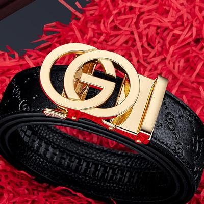 Business Men Belt Casual Fashion Luxury Designer Famous Brand Automatic G Buckle Women Belts Leather Belt for Men Male Jeans