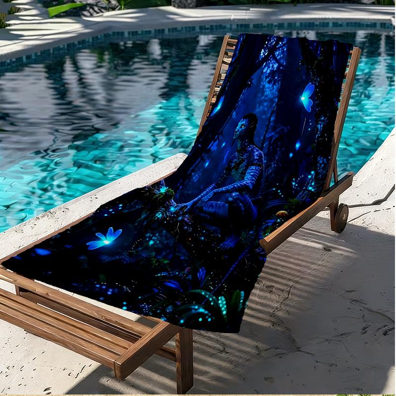 Avatar Print Beach Towel, Versatile Lightweight Absorbent Beach Towel for Pool Surf Yoga Bathroom, Perfect Birthday Holiday Gift
