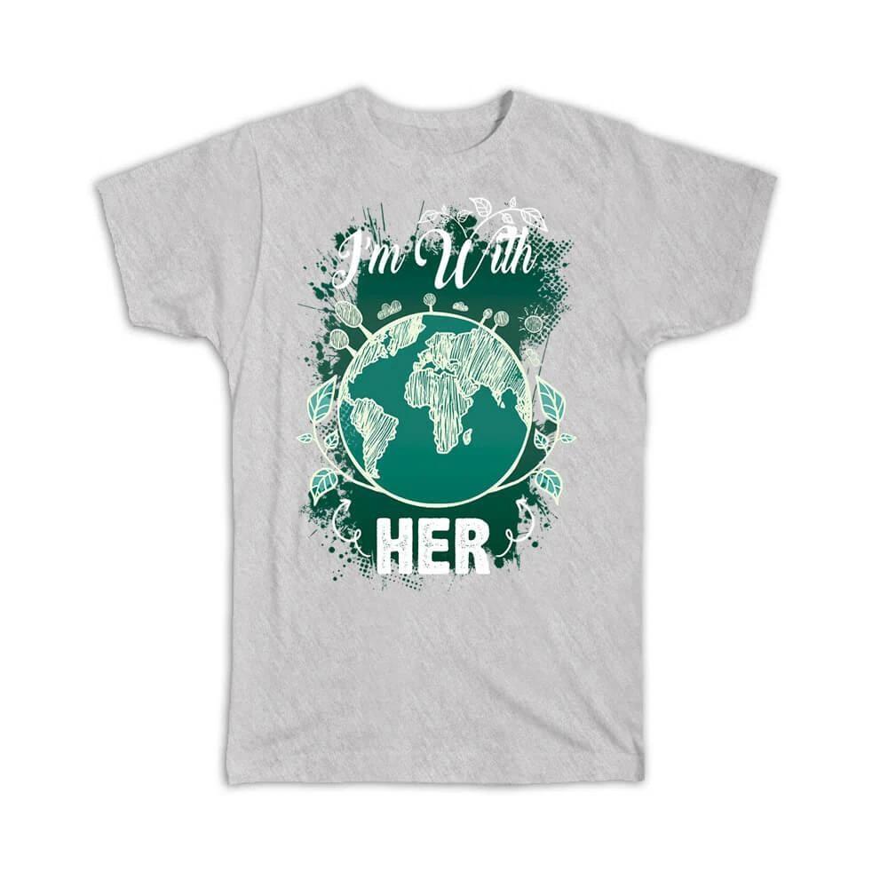 Gift T-Shirt : For Earth Protector Ecology Ecological Green Power Globe Nature XL