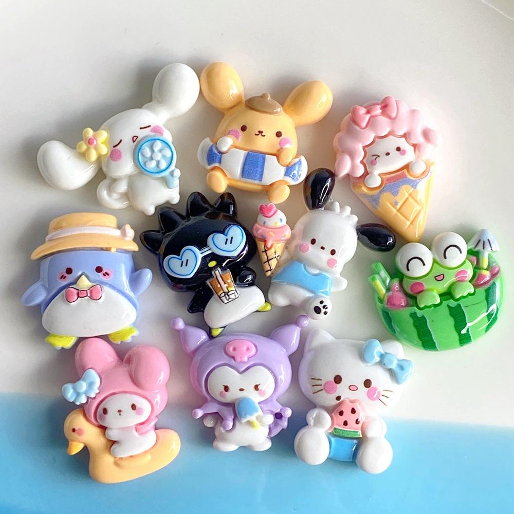 Cute Cartoon Animal Resin Accessories For Diy Phone Cases And Hair Accessories
