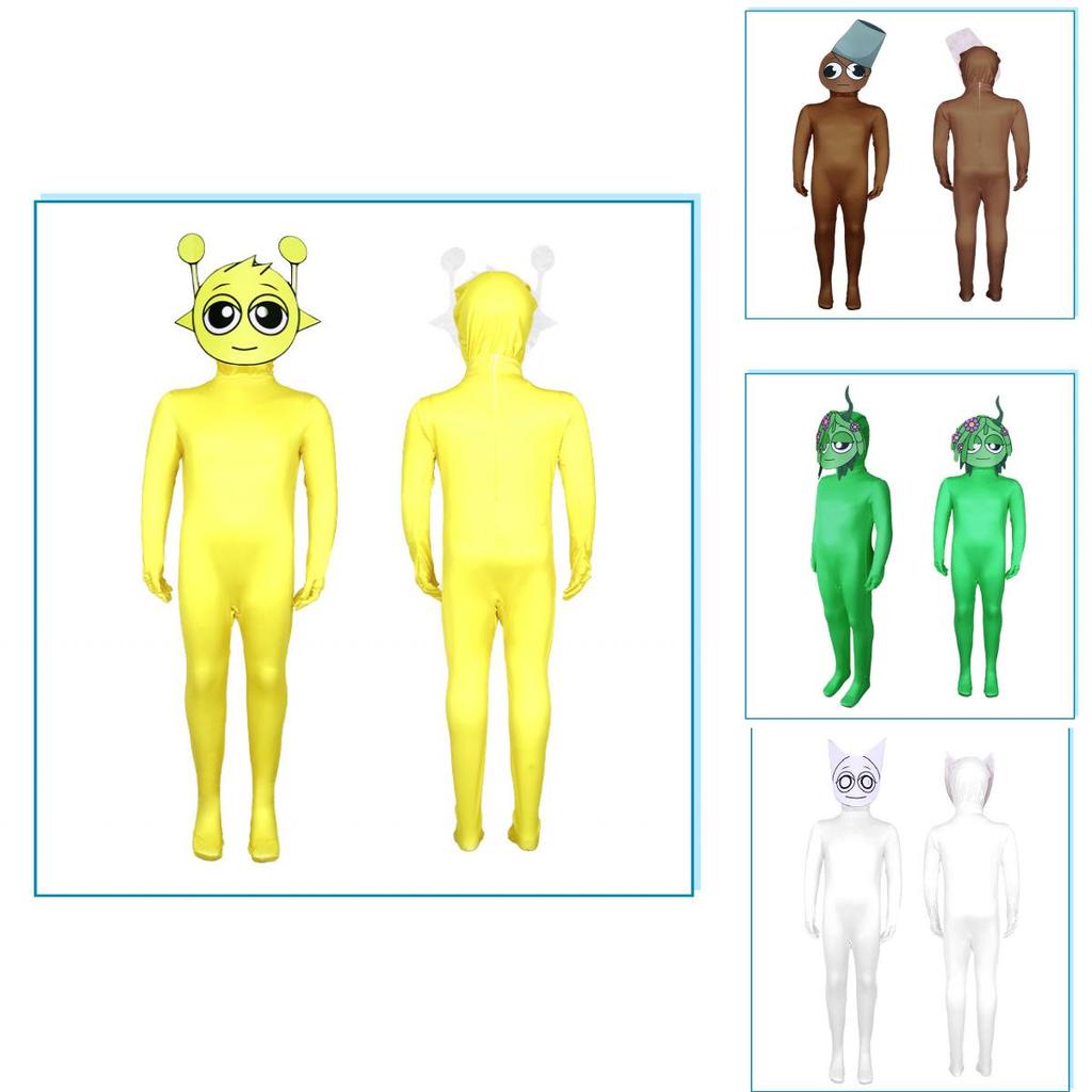 Sprunki Incredibox Cosplay Costume Box Unisex Rhythm Outfit Stylish And Comfortable