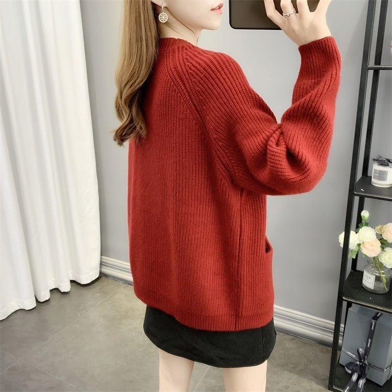 Knitted Cardigan for Women In A Laid-back Style for Autumn and Winter Korean Sweater Coat Loose Knitted Sweater for Women