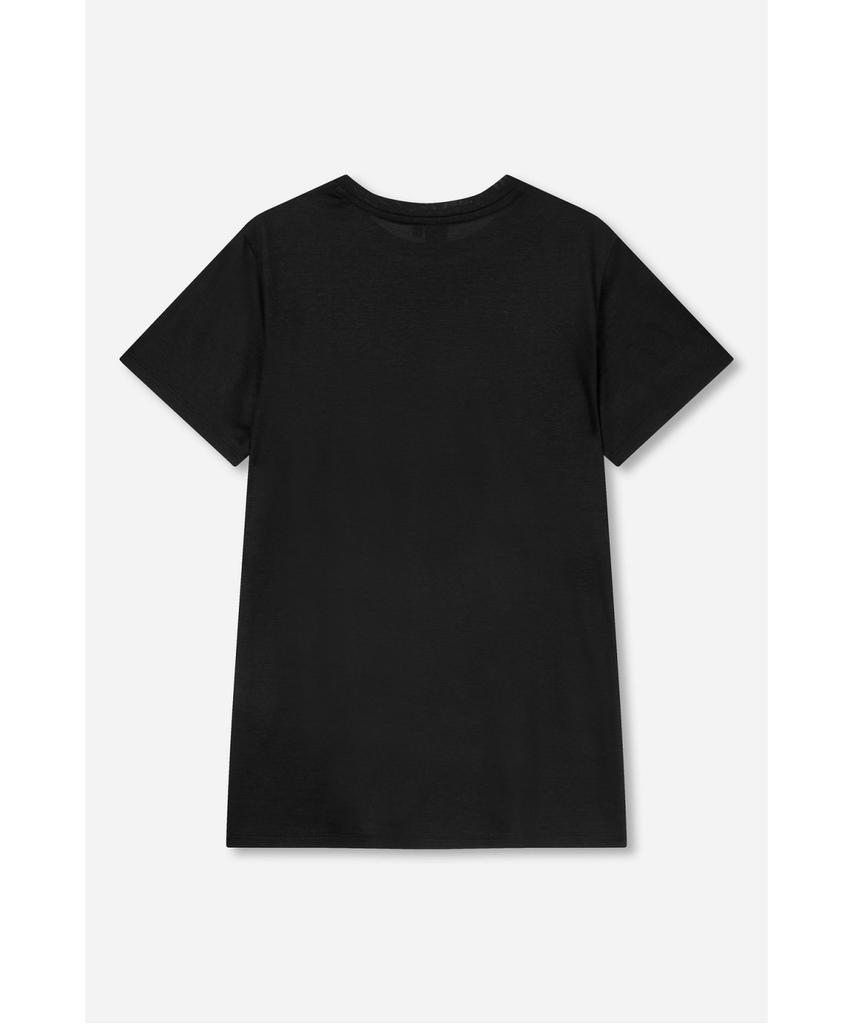 Jaa [Jaah] Women'S Silket Cotton T-Shirt_Black