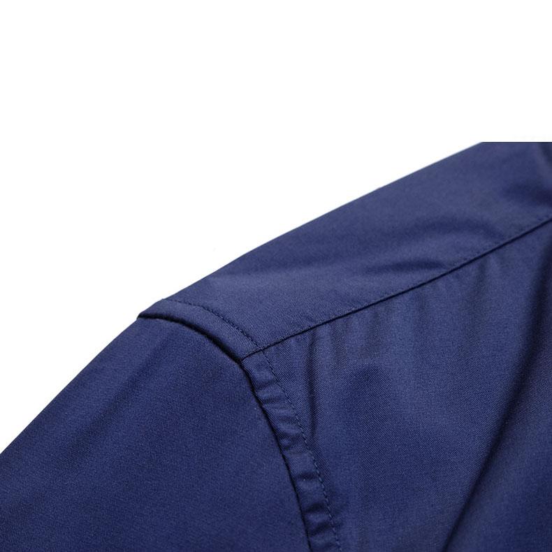 Men's High Stretch Solid Color Shirt Plus Size S-8XL Daily Wear Business 50kg-120kg
