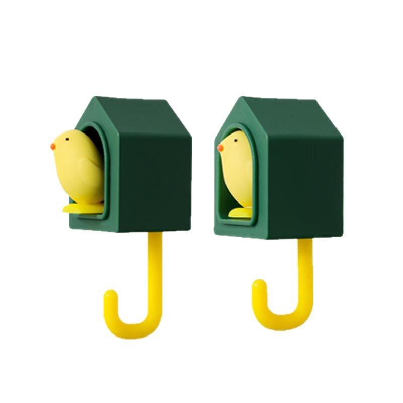 ZISIZ Cute Bird Adhesive Wall Hooks