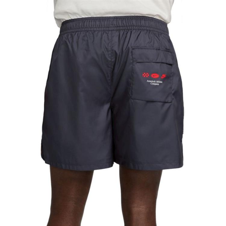 Nike Flame Print Lace-Up Casual Shorts Men Shorts Black DV9628-010