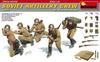 MiniArt Scale Soviet Artillery Corps with Ammunition Infantry and Plastic Model Kit MA35231 1/35 (5 Figures) Box, Rifle, Equipment,