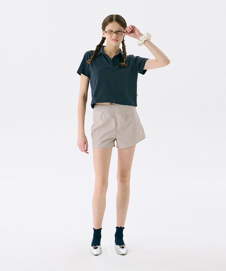 JUNEJUNE SPACE Vol13. Crop Pk T-Shirts_Navy(Vol13. Crop Pk T-Shirt_Navy)