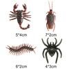 10PCS/Set Halloween Style Insect Simulated Cockroach Spider Centipede Scorpion Bugs DIY Carnival Pranks Scary Souvenirs Gift ZYF
