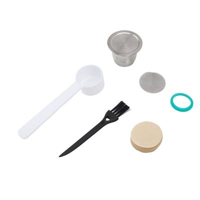 Coffee Capsule Filter Paper Set Reusable Easy Cleaning Stainless Steel Coffee Pods with 100pcs