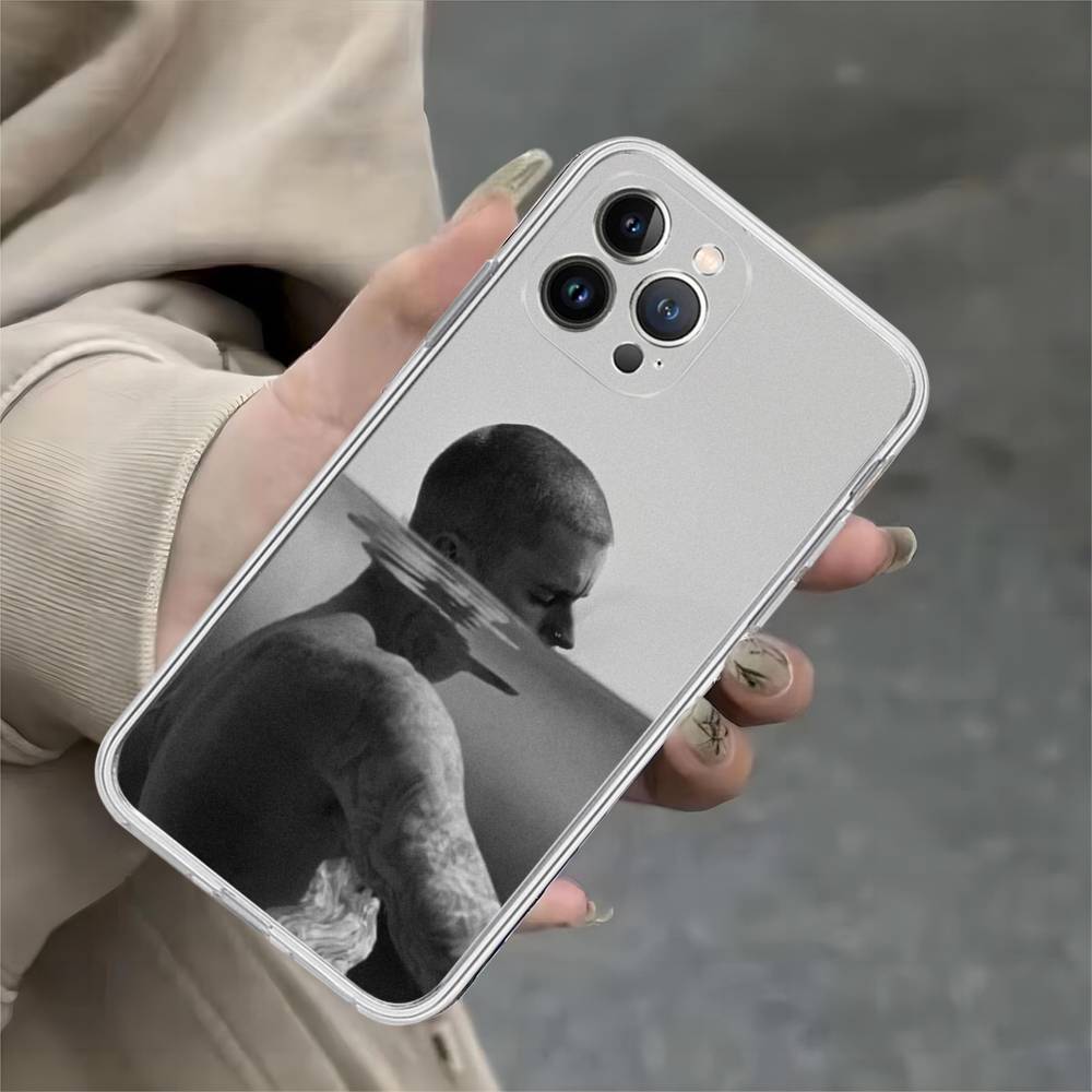 

Певец Джастин Бибер Для IPhone 17 16 15 14 13 12 Mini 11 Pro Max Прозрачный Чехол iPhone 17pro max