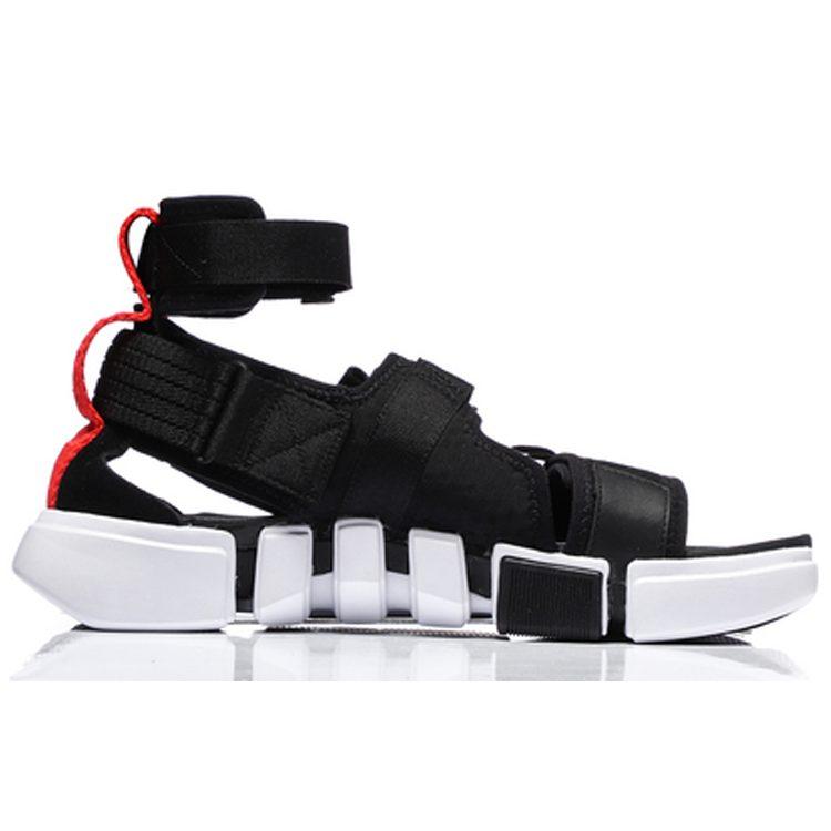 Li Ning Plateforme Semaine de la Mode de Paris Sandales de Plage Homme Noir Blanc AGBN079-2