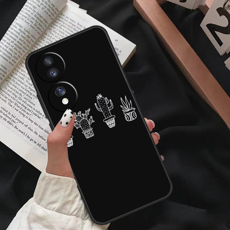 Cactus Pattern Case For Honor X8 X9 X7 X6 a 8X 9X X9a Cover For Honor Magic 5 Pro 10 50 70 90 Lite Coque