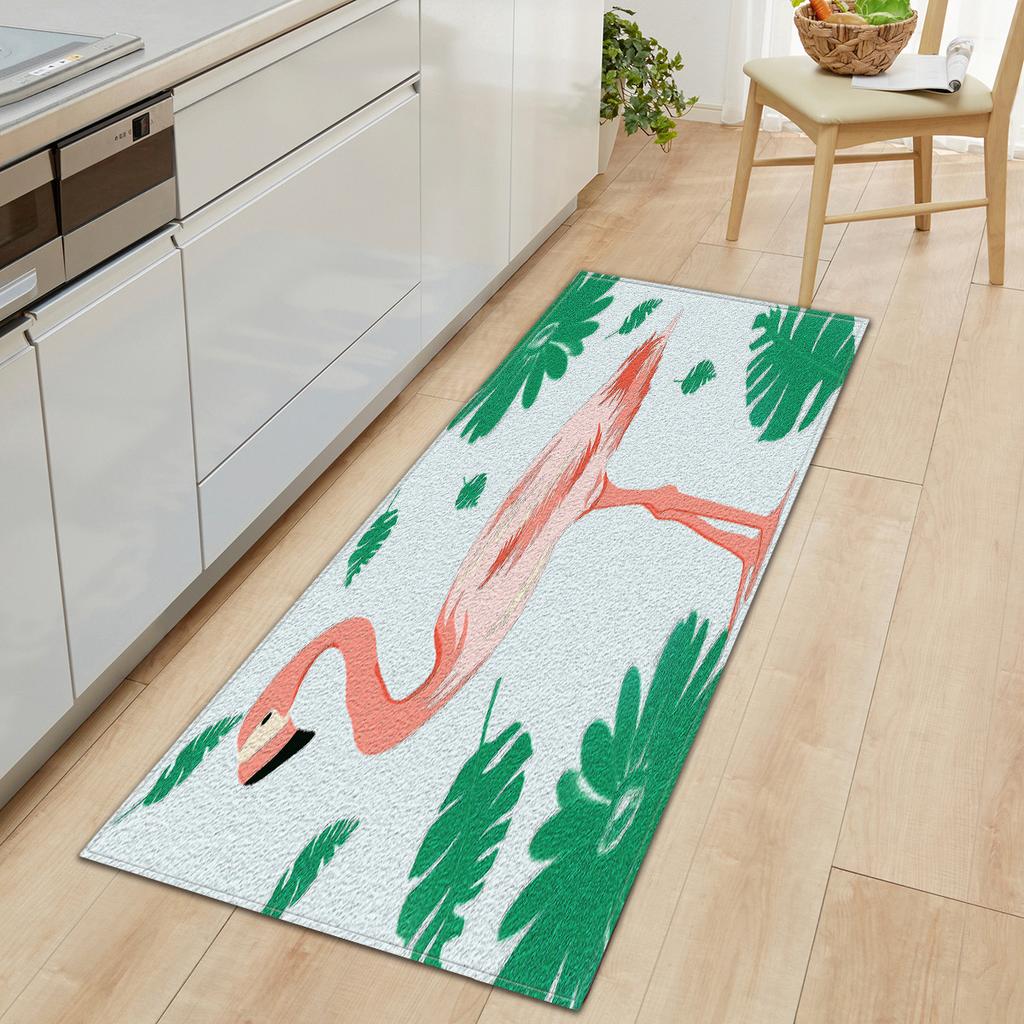 Kitchen Long Flamingo Floor Mat Doormat Carpet Floor Mat