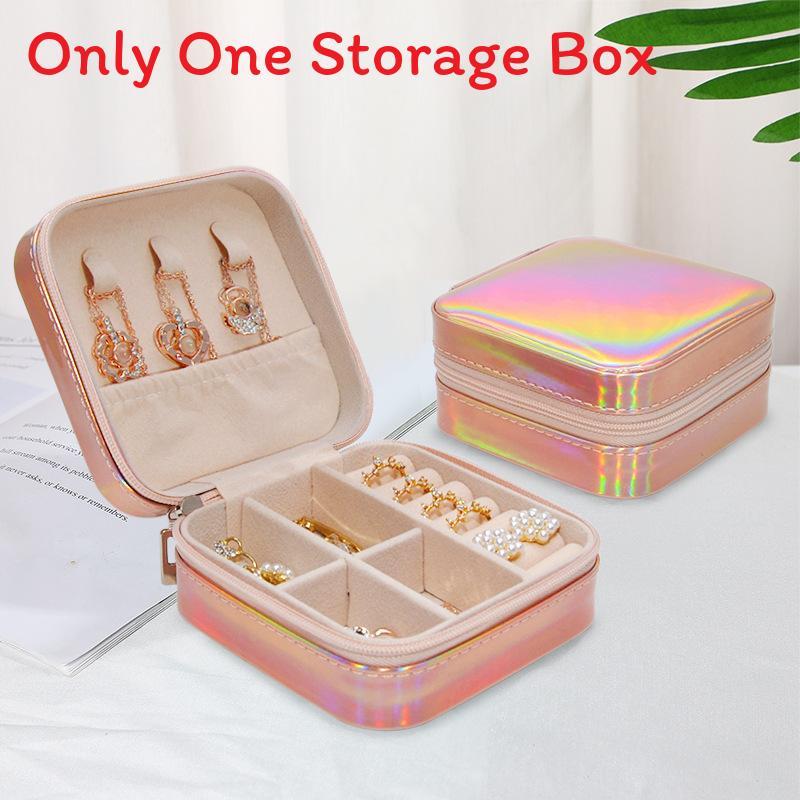 Fashion Mini Jewelry Box With Upgraded Pu Leather For Earrings And Necklace Storage