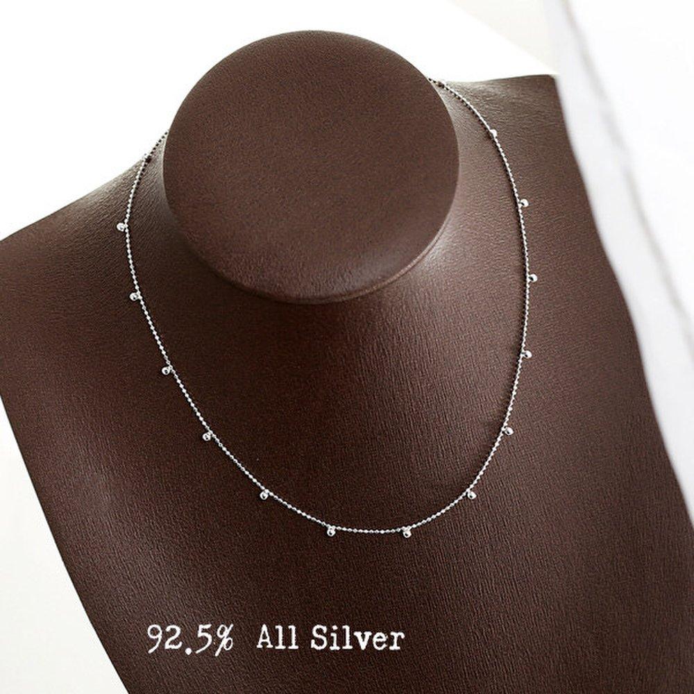 (Silver) Ball Point Necklace