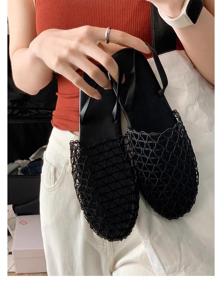 

Grape mother cool slippers women s high-end sense 2025 bag head sandals women s summer Huizhou women s shoes soft soles are not tired 40 чёрный