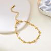 Stainless Steel Chain Bracelets for Women Men Fashion Gold Color Cross Heart Bracelets Handmade Aesthetic Girls Wrist Jewelry