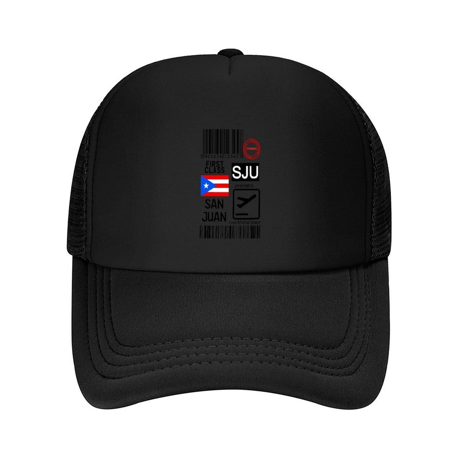 San Juan Puerto Rico Luis Mu oz Marn International Airport Baseball Cap Rave foam party Hat New In The Hat Girl Unisexs