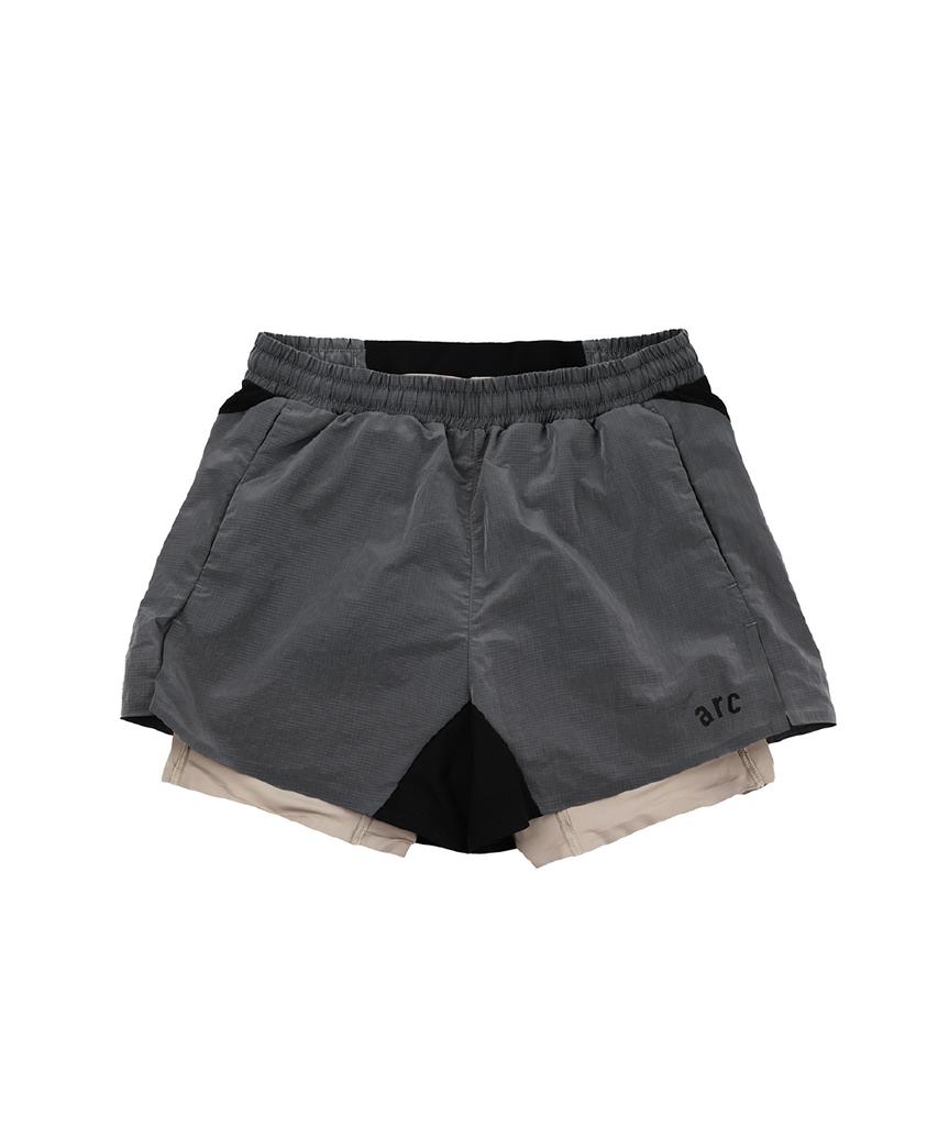 Eialssi Flux 5-Inch Two-In-One Shorts - Grey