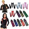 Unisex Sequin Y Back Suspenders 3 Clips Adjustable Elastic Braces