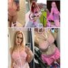 One Piece Sexy Bodysuits Für Damen Cut Out Babydoll Choker Lingerie Fischernetz Leotard S-3xl - DD