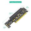 Fast speed PCIe 16X 5.0 to Double NVME + PCIE X16 Adapters Card with AntiInterference for 32Gbps Data Transfer