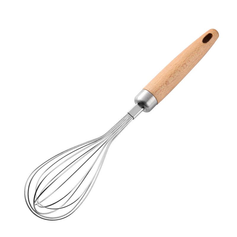 

ZISIZ 3-Piece Wooden Handle Baking Whisk Set