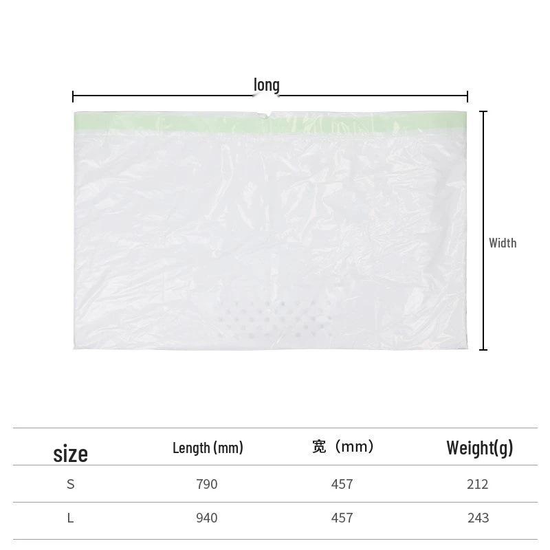 Nabídka pro nováčky: Jednorázový sáček na kočičí stelivo s filtračními otvory - Ekologický design bez lopatky pro snadné čištění