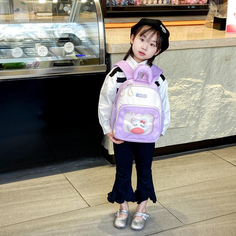 Schoolbag Children's Trend Backpack 1011 New Kindergarten Baby Lightweight School Bag Girls Fresh Macaron Backpack