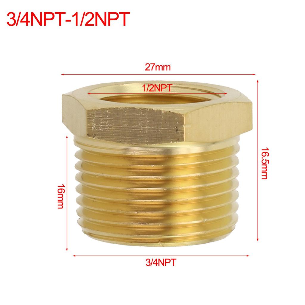 Brass Pipe Fitting NPT Brass Adapter Pipe Fitting Connector