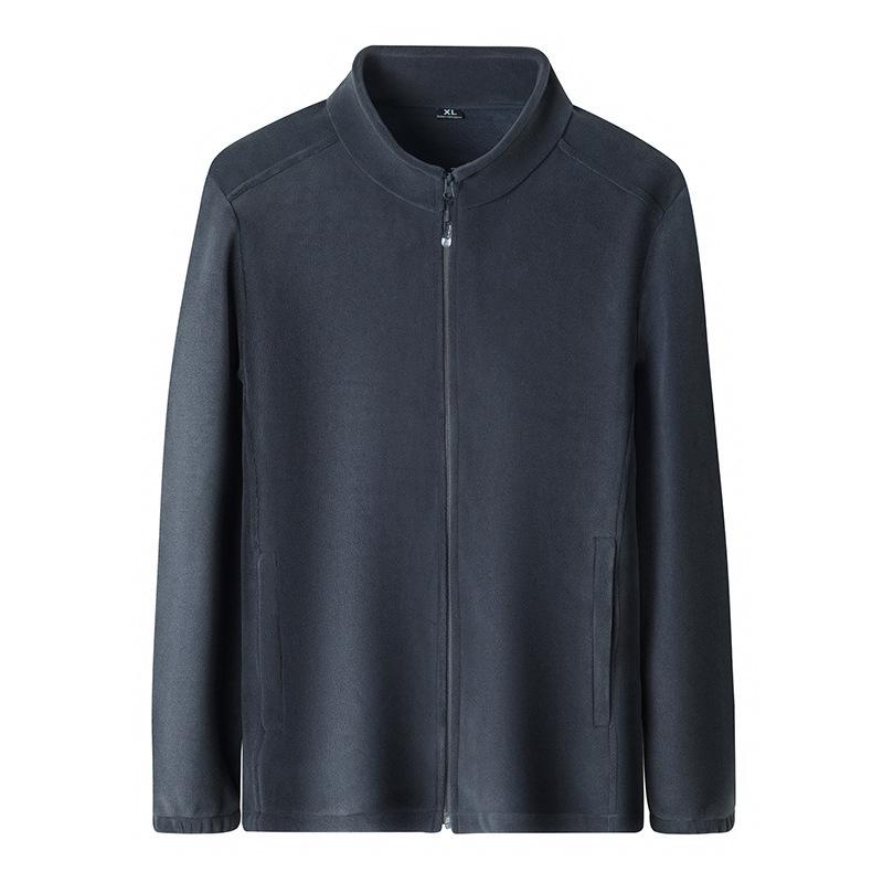 Men's Double-Sided Fleece Jacket - Warm, Casual Cardigan Hoodie for Autumn & Winter
