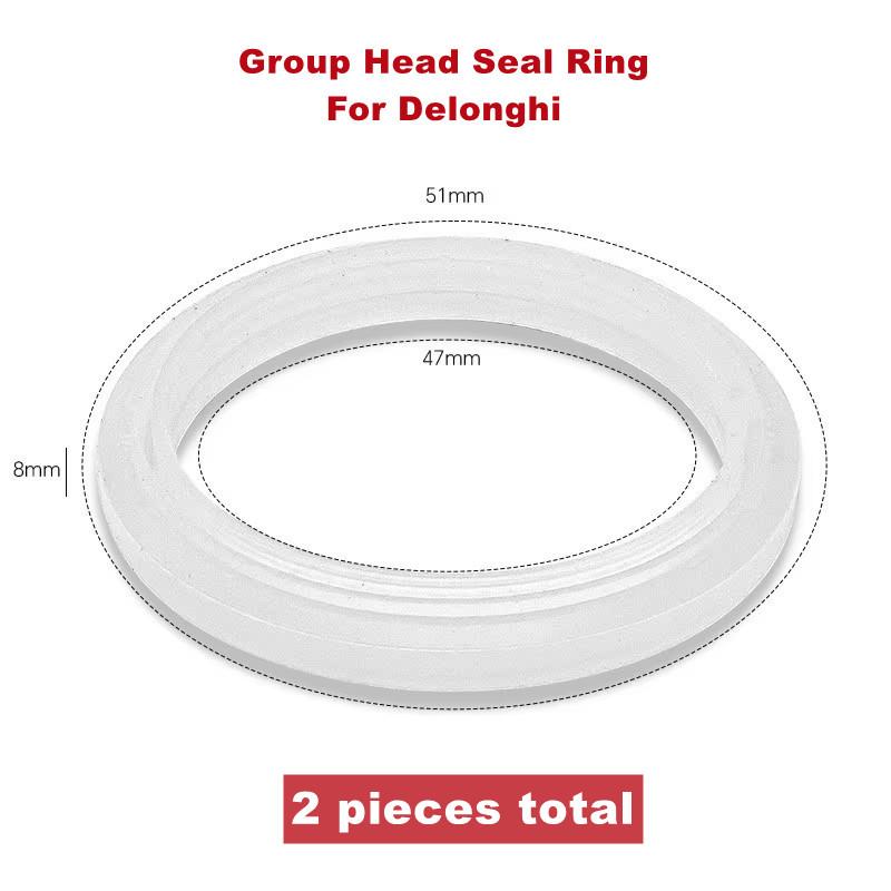 

2pcs Silicone Steam Ring 51mm/54mm/58mm Coffee Grouphead Gasket Ring For Delonghi Breville GAGGIA Barsetto Donlim E61 Group Head Silicone Seal Ring