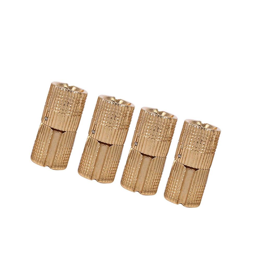 4pcs/pack Copper Cabinet Door Concealed Barrel Hinge for Worktops DIY Project 12mm