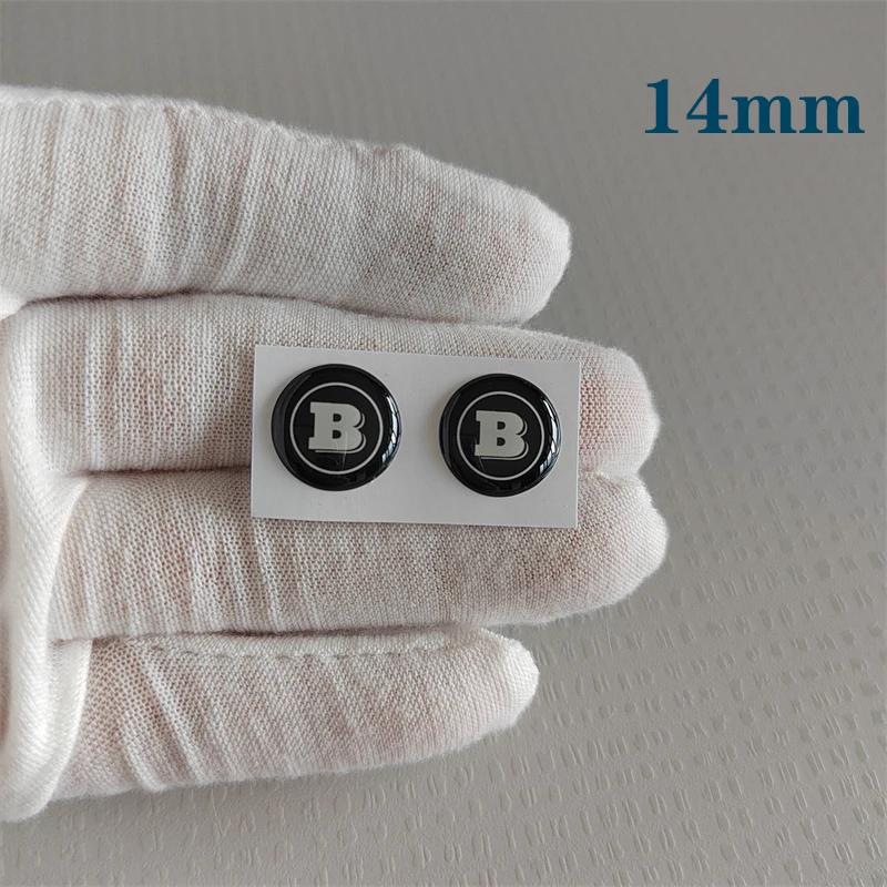 

GLC GLB Car Key Auto Control Keychain Emblem Sticker Accessories For Mercedes Benz AMG Brabus Smart Maybach W204 GLC CLA GLK W2 2Pcs