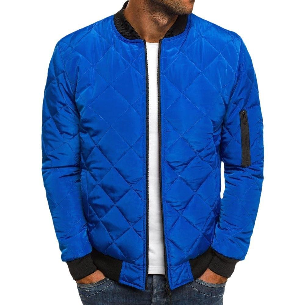 Winter Warm Jacket European Size Men's Jacket Cotton Clothes Thickened Stand-up Neck Cotton Clothes