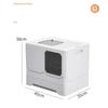 Cat Litter Box  Double Door Enclosed Kitty Toilet  Cat Litter Box Tray  Drawer Litter Pan with Drawer Pan and  Scoop