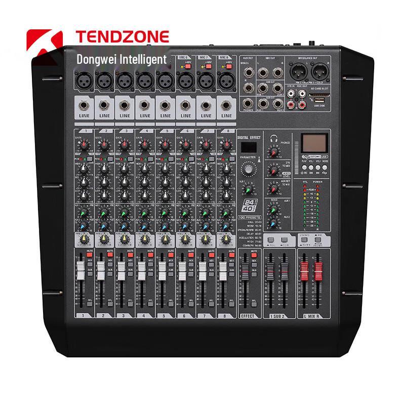 TENDZONE Professional 8-Channel Audio Mixer MXT-802E (CN version)