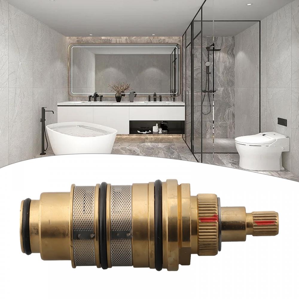 Thermostatic Cartridge Temperature Control Valve Shower Bar Mixing Universal