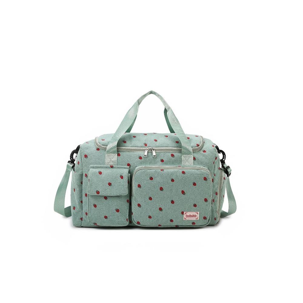 

High-value large-capacity travel bag can be set with tie rod dry and wet separation independent shoe space luggage boarding fitness yoga bag зелений