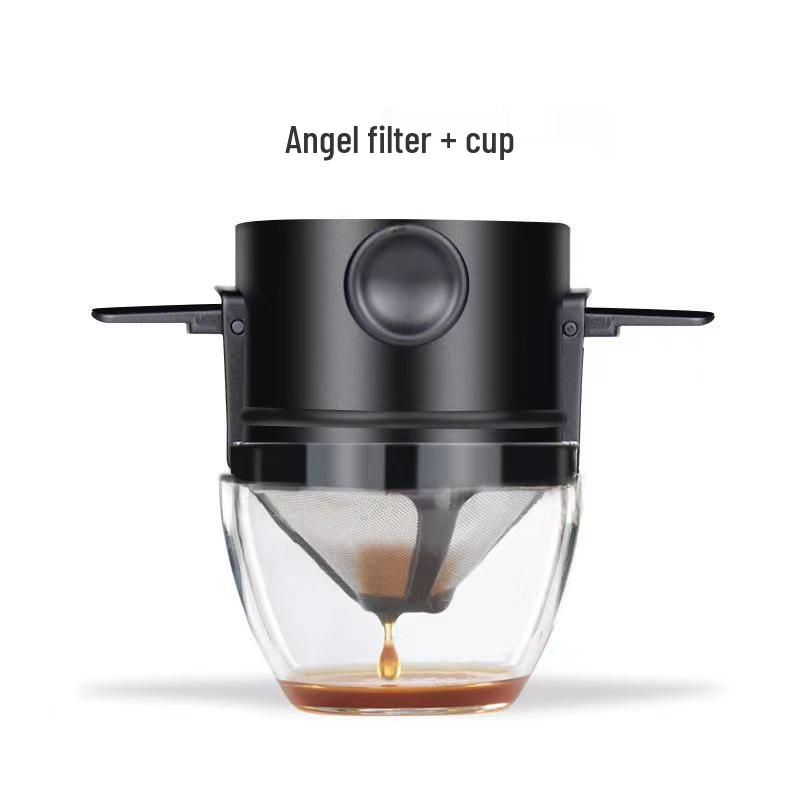 Double-Layer Foldable Pour-Over Coffee Filter Cup - Travel Essential