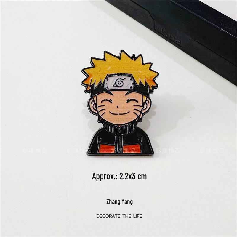 Creative Metal Naruto Anime Brooch Badge - Cartoon Ornament for Clothing