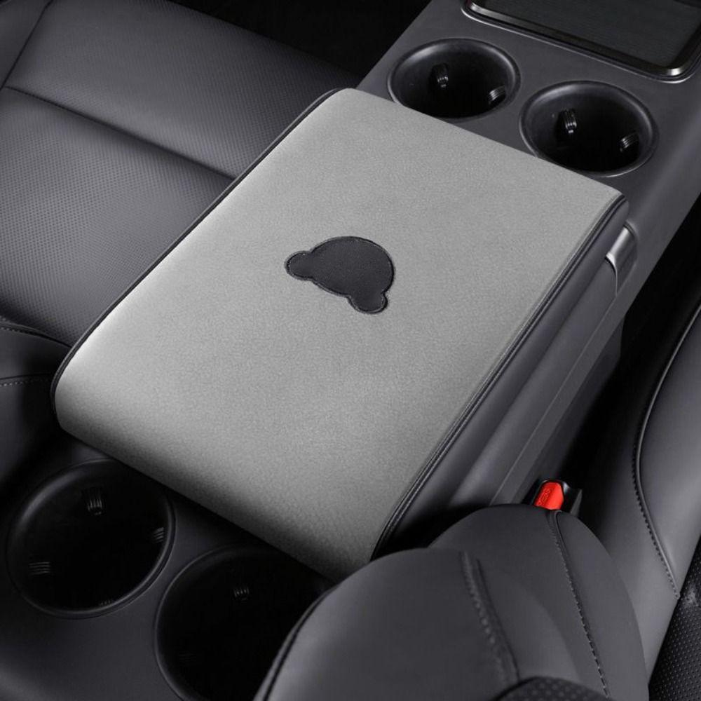 Cushion Car Armrest Mat Protection Storage Box Cover Pad Breathable Auto Armrests  Center Console