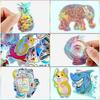 20Pcs A4 Rainbow Sticker Paper Printable Holographic Vinyl Sticker Paper Dries Quickly Waterproof Sticker For Ink Print