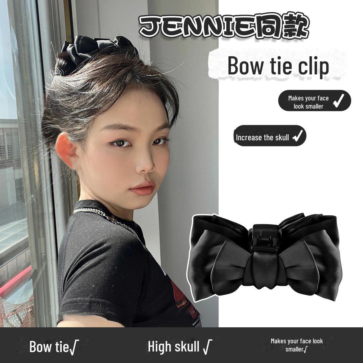 

Runaway Princess Black Oversized Bow Hair Clip - Large Shark Style
